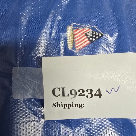 Vineyard Vines Shorts Mens 36 Blue Embroidered Sail Boat American Flag Casual‎ - Picture 14 of 14